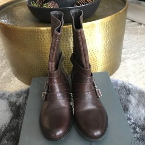 7 For All Mankind leather boots size 10